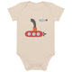 Organic cotton baby bodysuit-Submarine - Enet Images