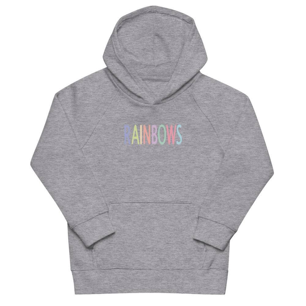 Kids eco hoodie/Rainbows - Enet Images