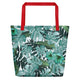 Beach Bag/Floral Green - Enet Images