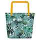 Beach Bag/Floral Green - Enet Images