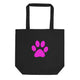 Eco Tote Bag/Pet Print Fushia - Enet Images