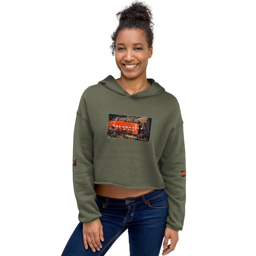 Crop Hoodie/locomotive K-698 - Enet Images