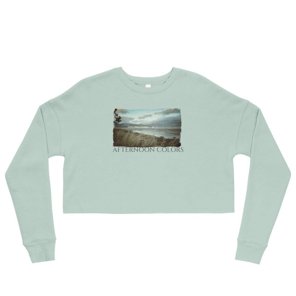 Crop Sweatshirt/Afternoon Colors/Personalized - Enet Images