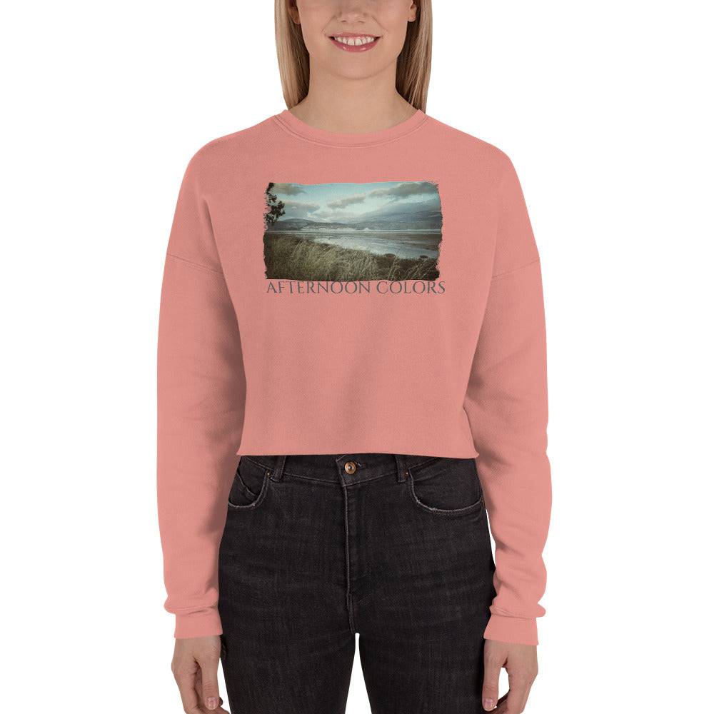 Crop Sweatshirt/Afternoon Colors/Personalized - Enet Images