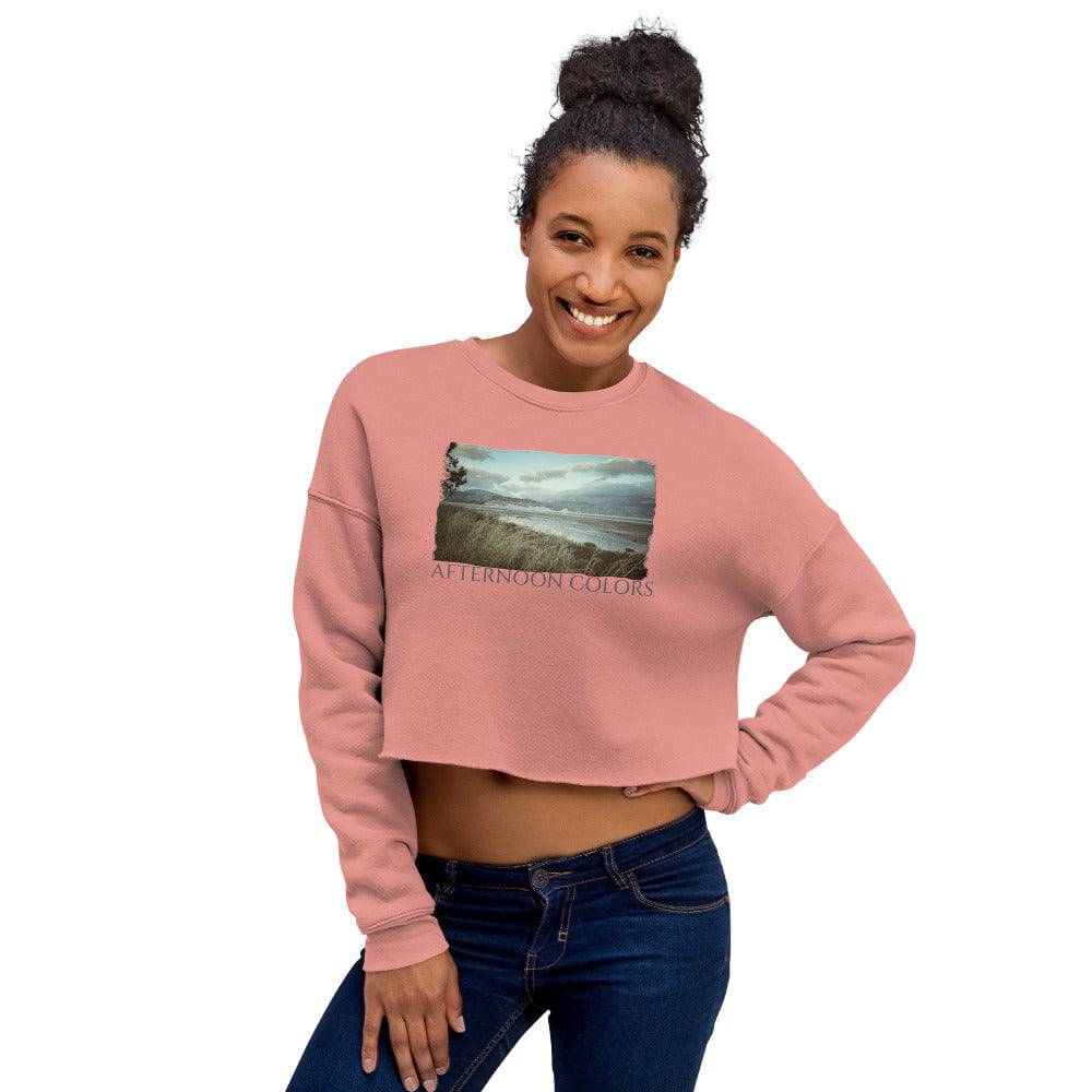 Crop Sweatshirt/Afternoon Colors/Personalized - Enet Images