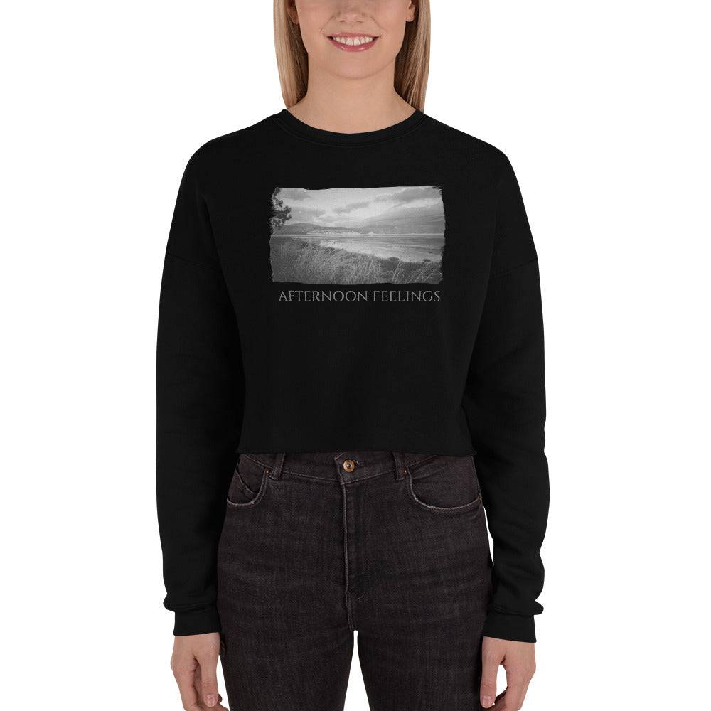 Crop Sweatshirt/Afternoon Feelings/Personalized - Enet Images