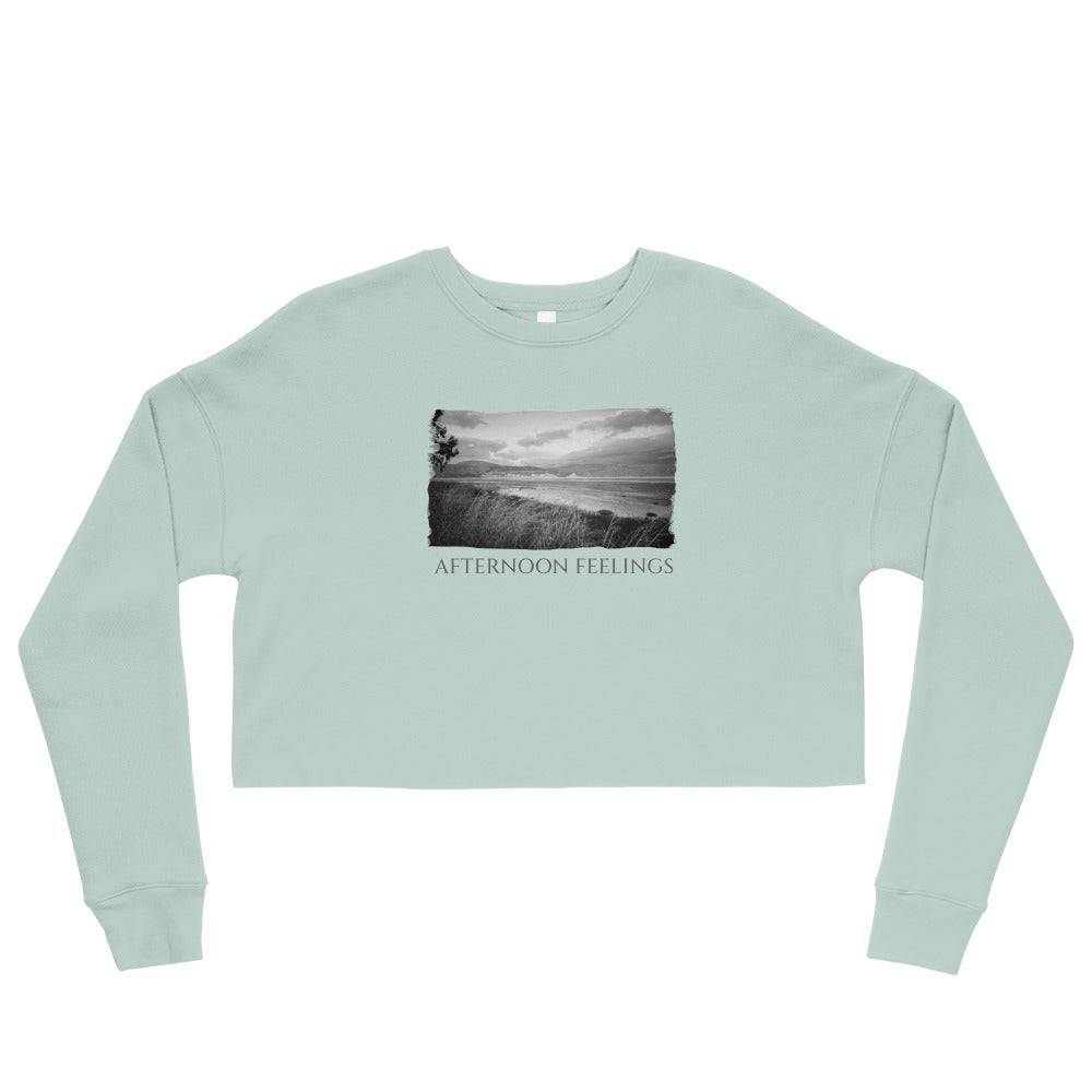 Crop Sweatshirt/Afternoon Feelings/Personalized - Enet Images