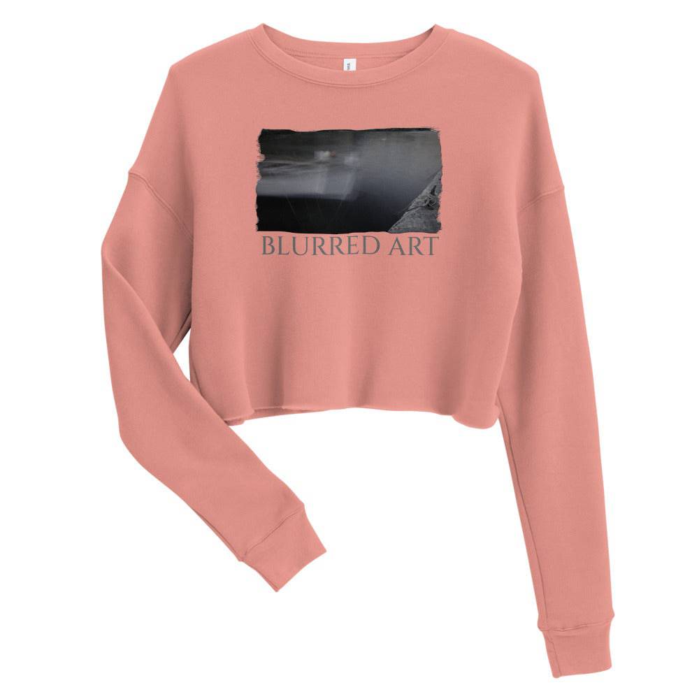 Crop Sweatshirt/Blurrede Art/Personalized - Enet Images