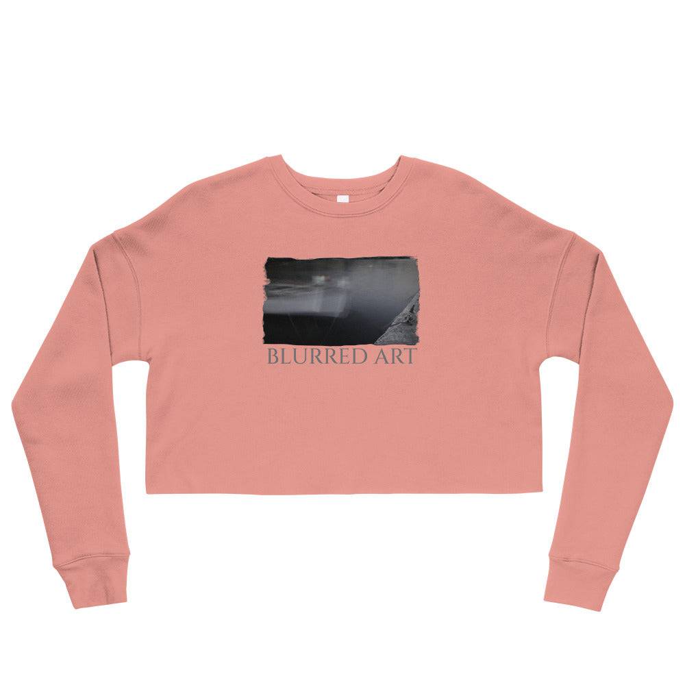 Crop Sweatshirt/Blurrede Art/Personalized - Enet Images