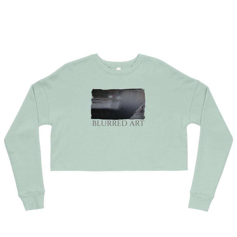 Crop Sweatshirt/Blurrede Art/Personalized - Enet Images