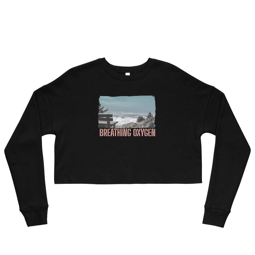 Crop Sweatshirt/Breathing Oxygen /Personalized - Enet Images