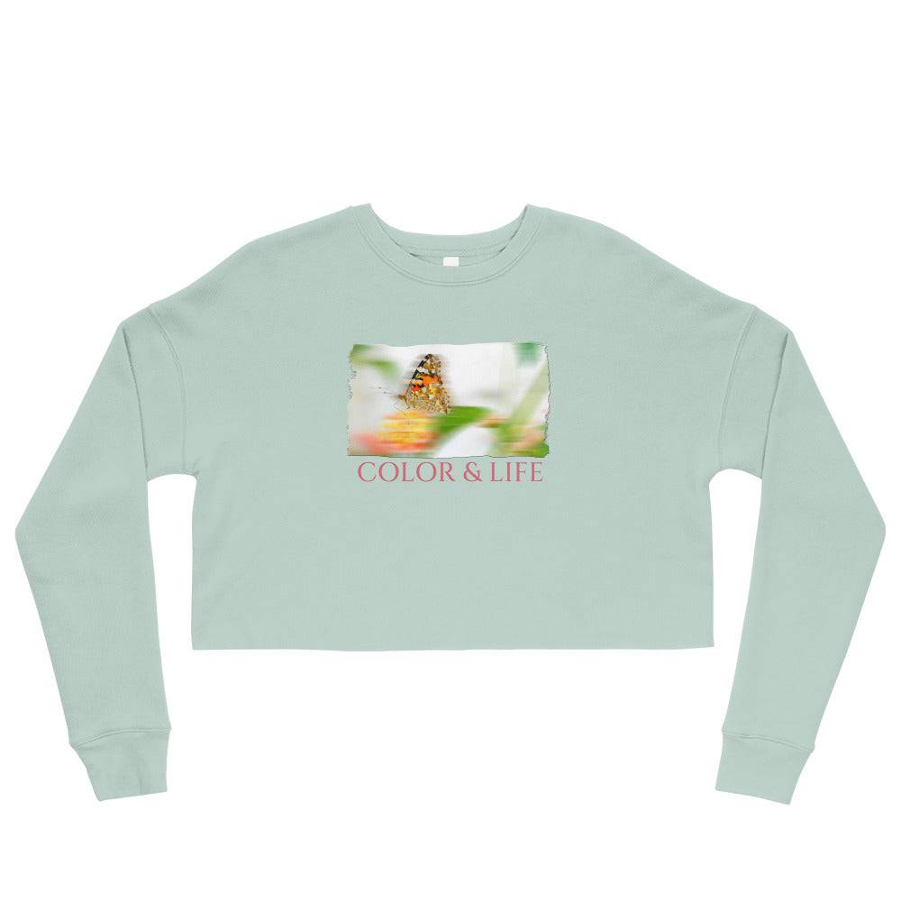 Crop Sweatshirt/Color & Life/Personalized - Enet Images