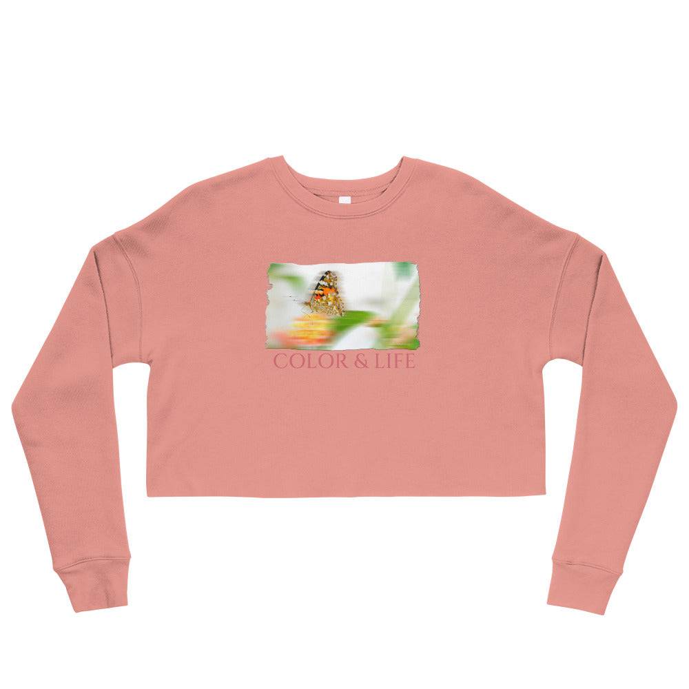 Crop Sweatshirt/Color & Life/Personalized - Enet Images