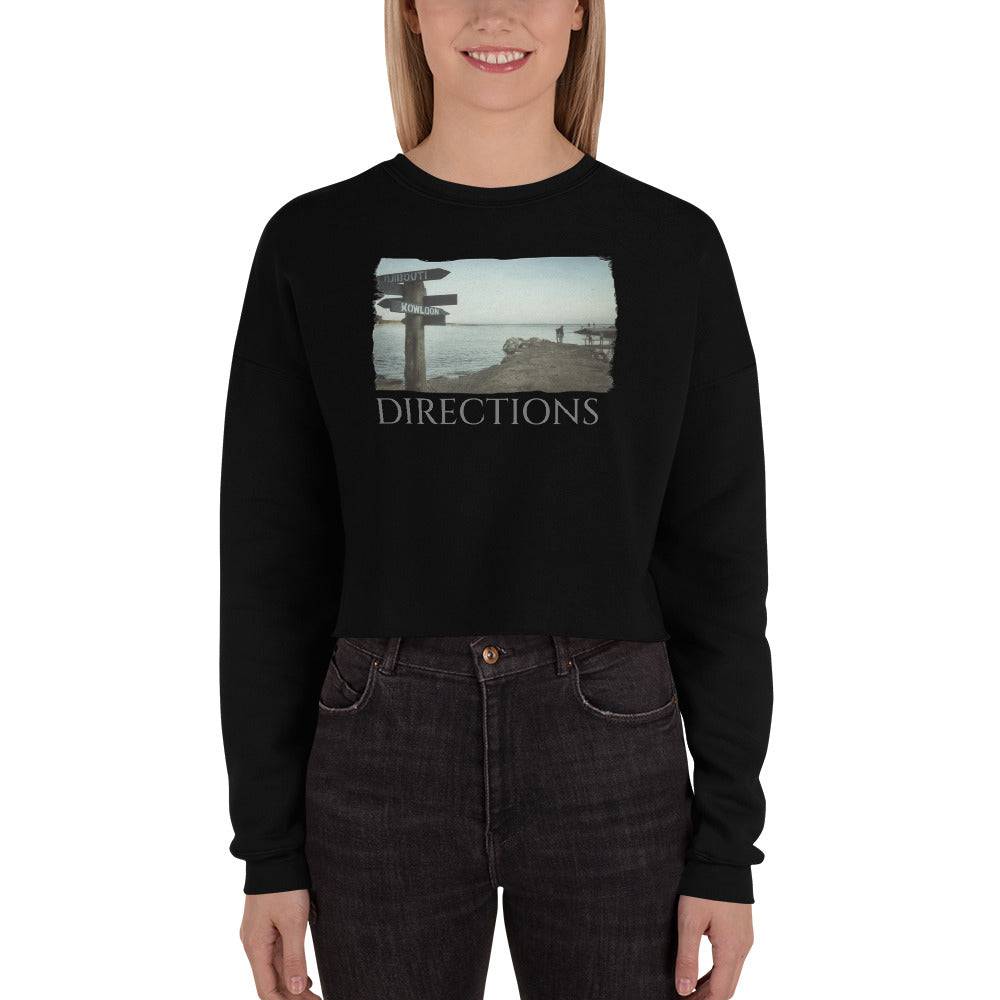 Crop Sweatshirt/Directions/Personalized - Enet Images