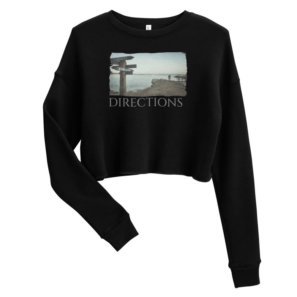 Crop Sweatshirt/Directions/Personalized - Enet Images