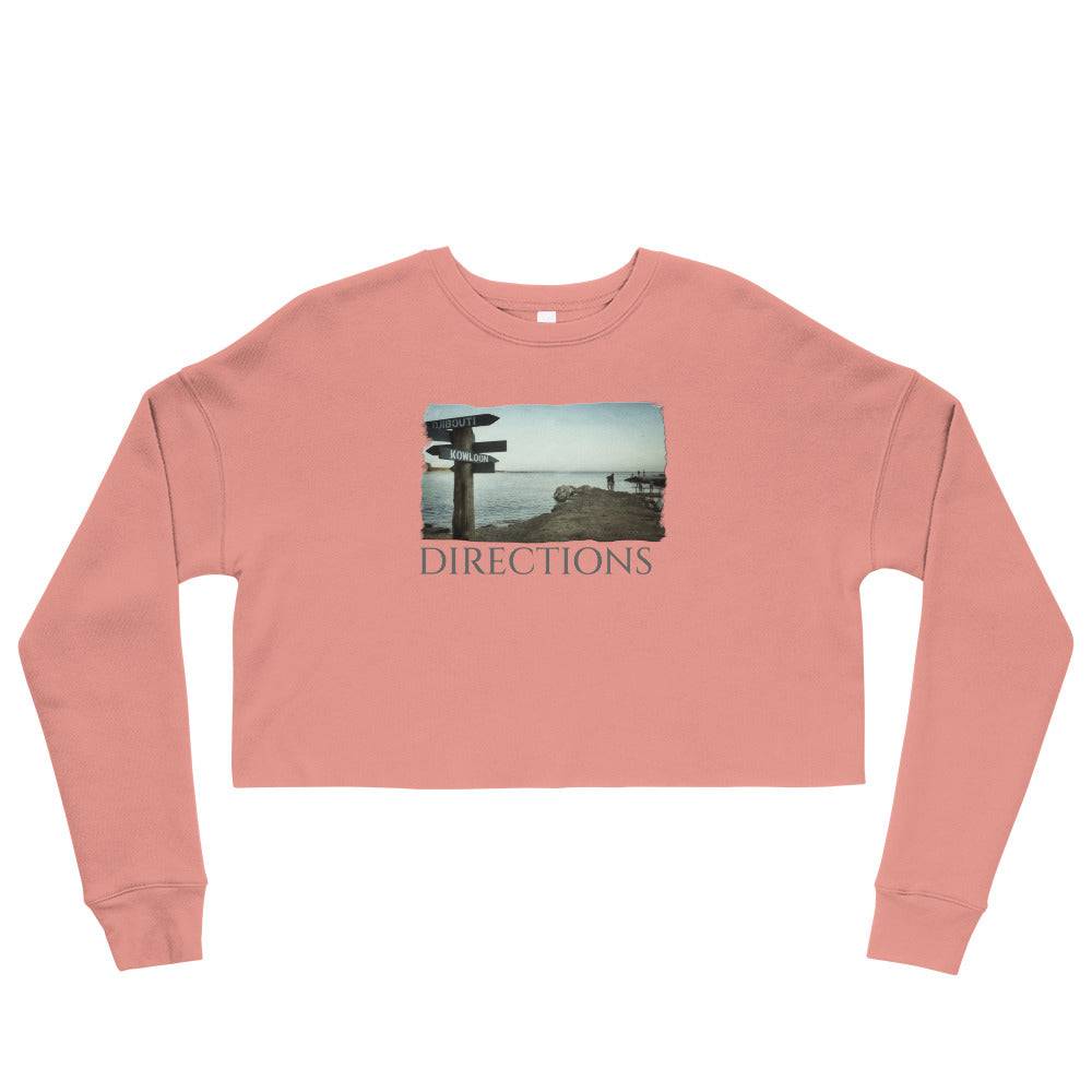 Crop Sweatshirt/Directions/Personalized - Enet Images