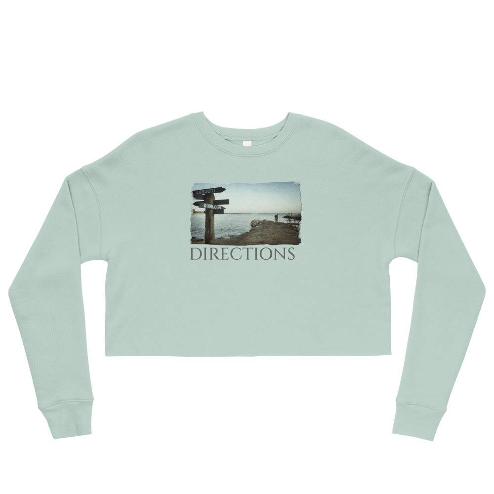 Crop Sweatshirt/Directions/Personalized - Enet Images