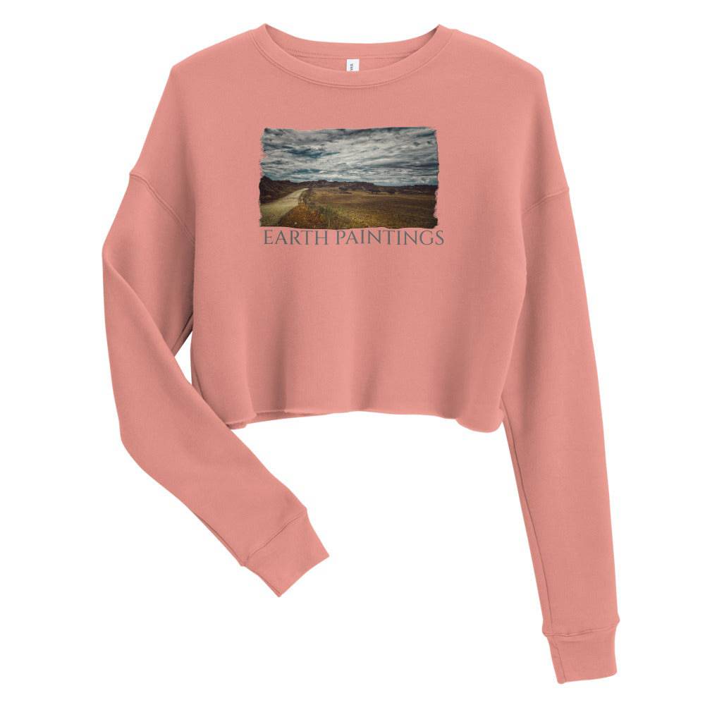 Crop Sweatshirt/Earth Paintings/Personalized - Enet Images