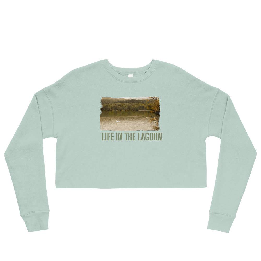 Crop Sweatshirt/Life In The Lagoon/Personalized - Enet Images