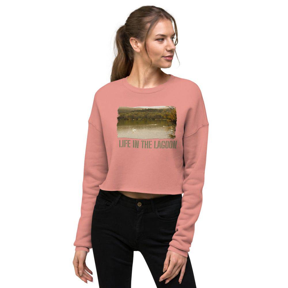 Crop Sweatshirt/Life In The Lagoon/Personalized - Enet Images