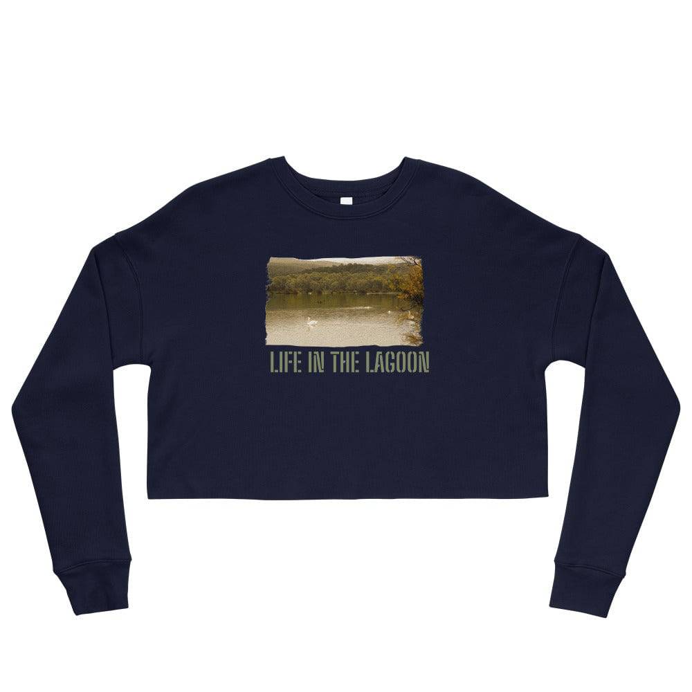 Crop Sweatshirt/Life In The Lagoon/Personalized - Enet Images