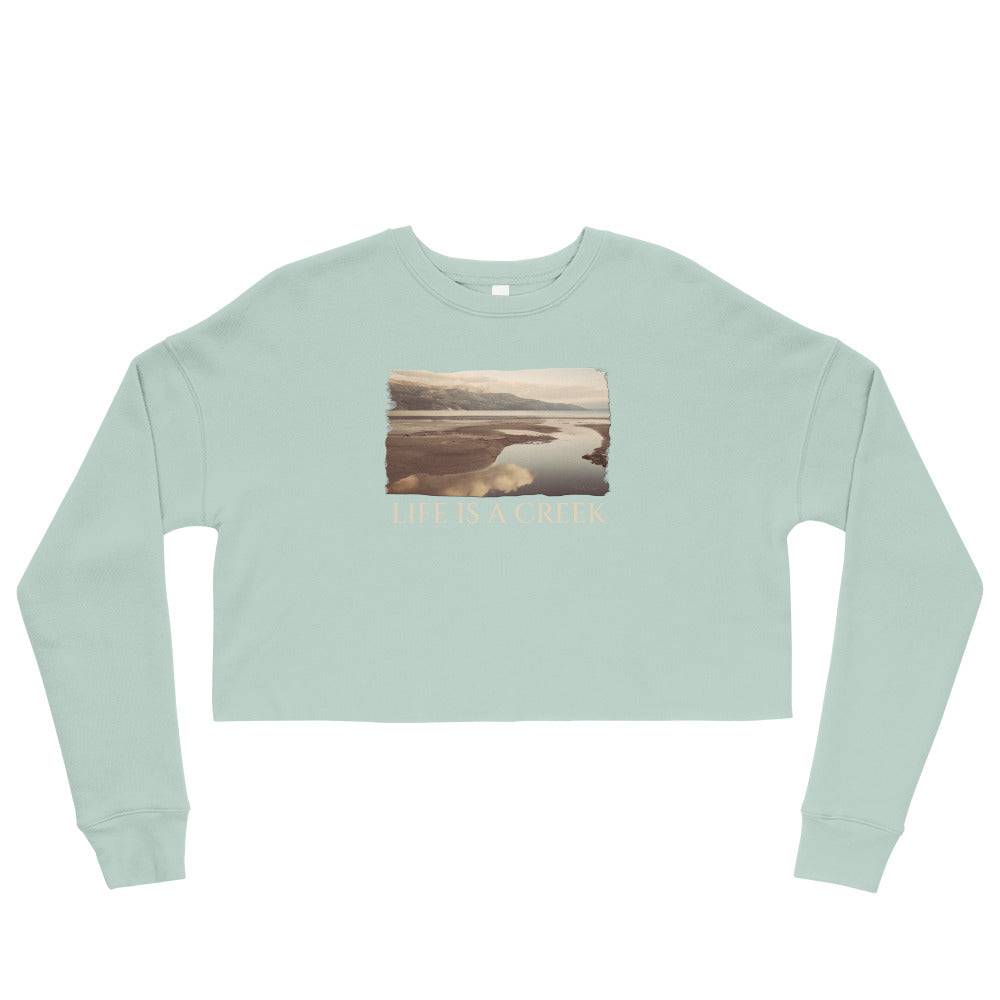 Crop Sweatshirt/Life Is A Creek/Personalised - Enet Images