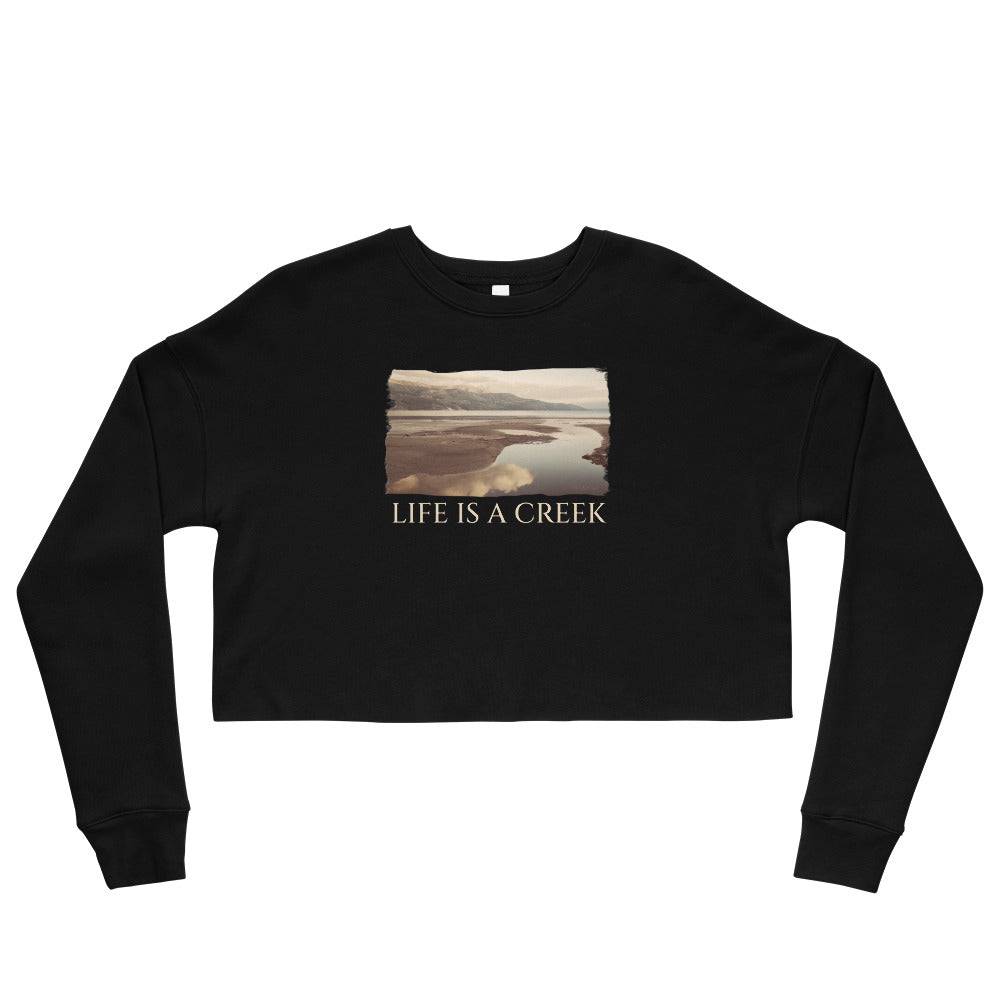 Crop Sweatshirt/Life Is A Creek/Personalised - Enet Images