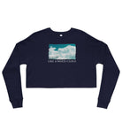 Crop Sweatshirt/Like A White Cloud/Personalized - Enet Images