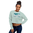 Crop Sweatshirt/Like A White Cloud/Personalized - Enet Images