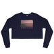 Crop Sweatshirt/Purple Sunset/Personalized - Enet Images