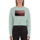 Crop Sweatshirt/Purple Sunset/Personalized - Enet Images