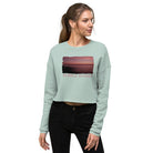 Crop Sweatshirt/Purple Sunset/Personalized - Enet Images