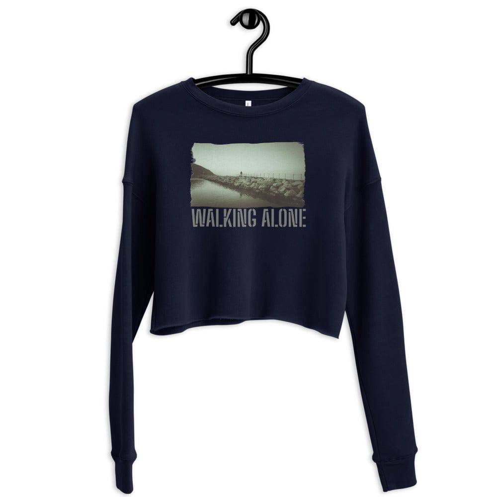 Crop Sweatshirt/Walking Alone/Personalized - Enet Images