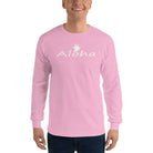 Men’s Long Sleeve Shirt/Aloha White - Enet Images