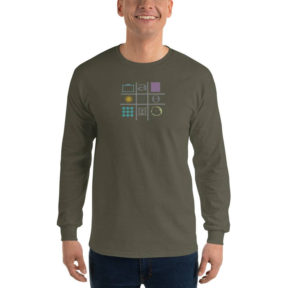 Men’s Long Sleeve Shirt/Artistic Shapes - Enet Images