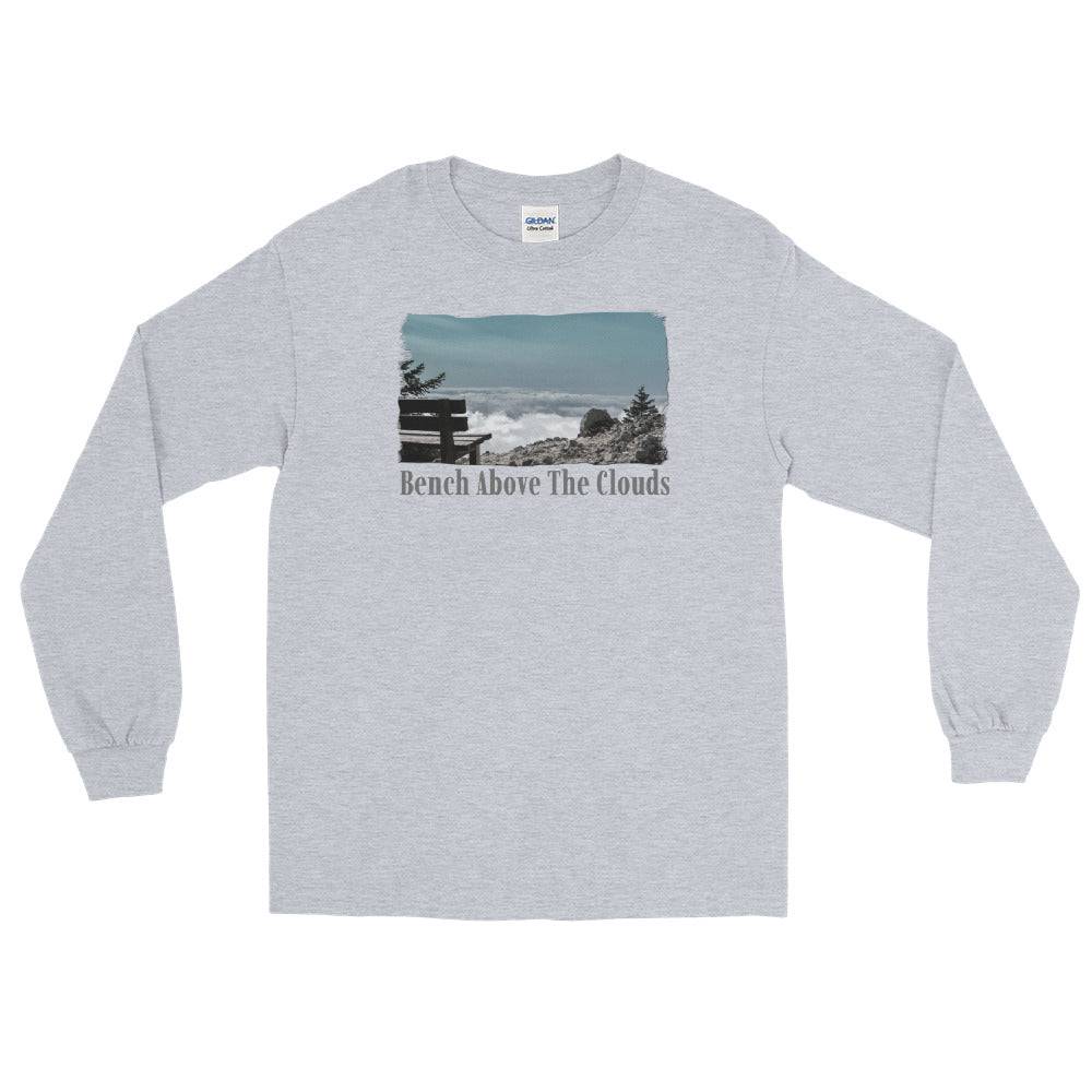 Men’s Long Sleeve Shirt/Bench Above The Clouds/Personalised - Enet Images
