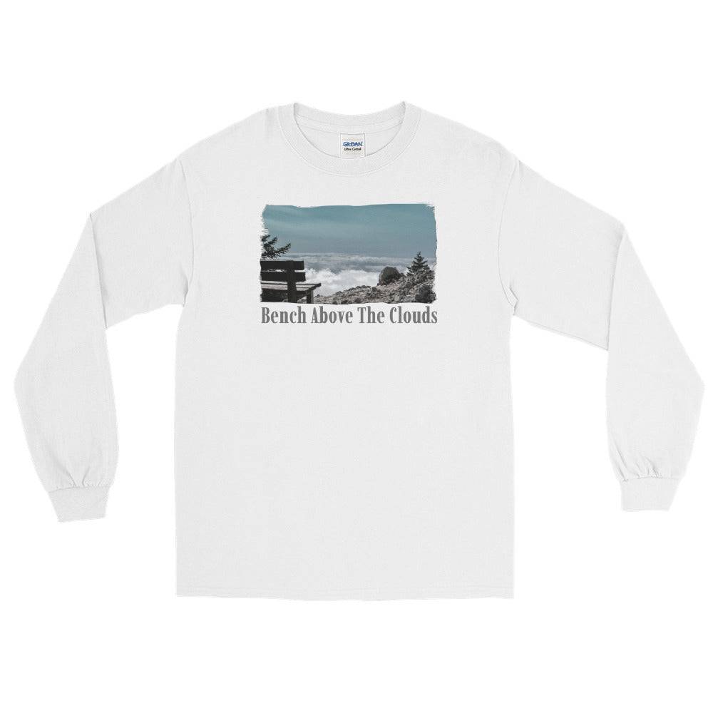 Men’s Long Sleeve Shirt/Bench Above The Clouds/Personalised - Enet Images