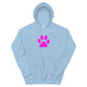 Unisex Hoodie/Pet Print Fushia - Enet Images