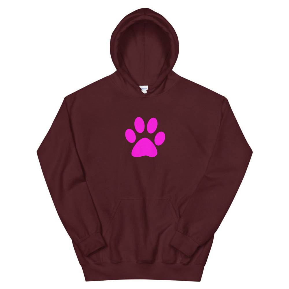 Unisex Hoodie/Pet Print Fushia - Enet Images