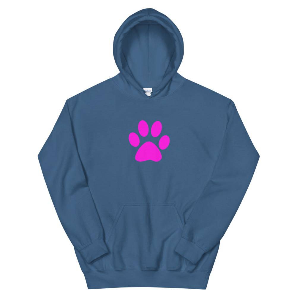 Unisex Hoodie/Pet Print Fushia - Enet Images