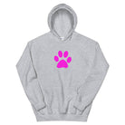 Unisex Hoodie/Pet Print Fushia - Enet Images