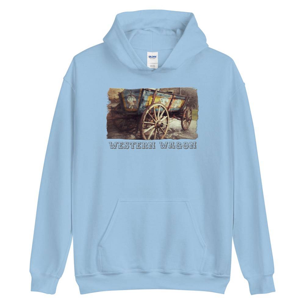 Unisex Hoodie/Western Wagon Colored/Personalized - Enet Images