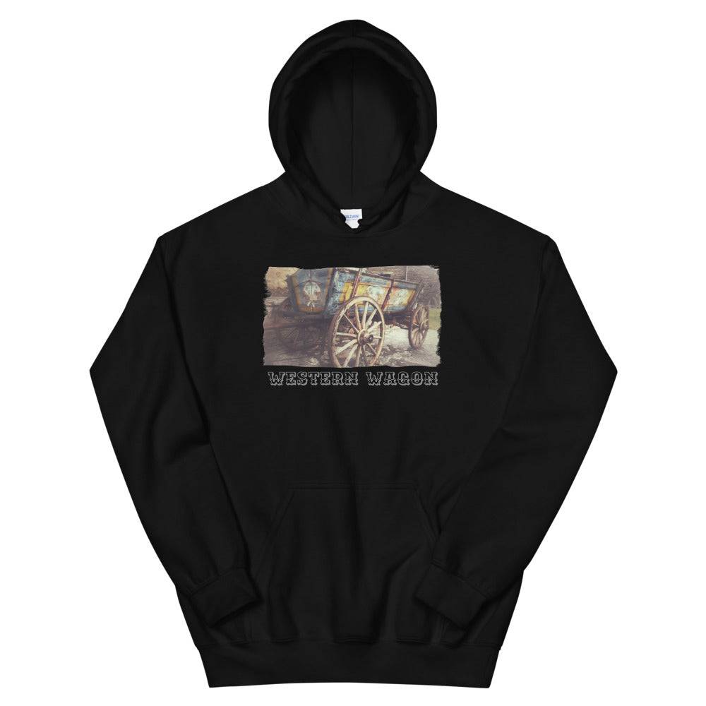 Unisex Hoodie/Western Wagon Colored/Personalized - Enet Images