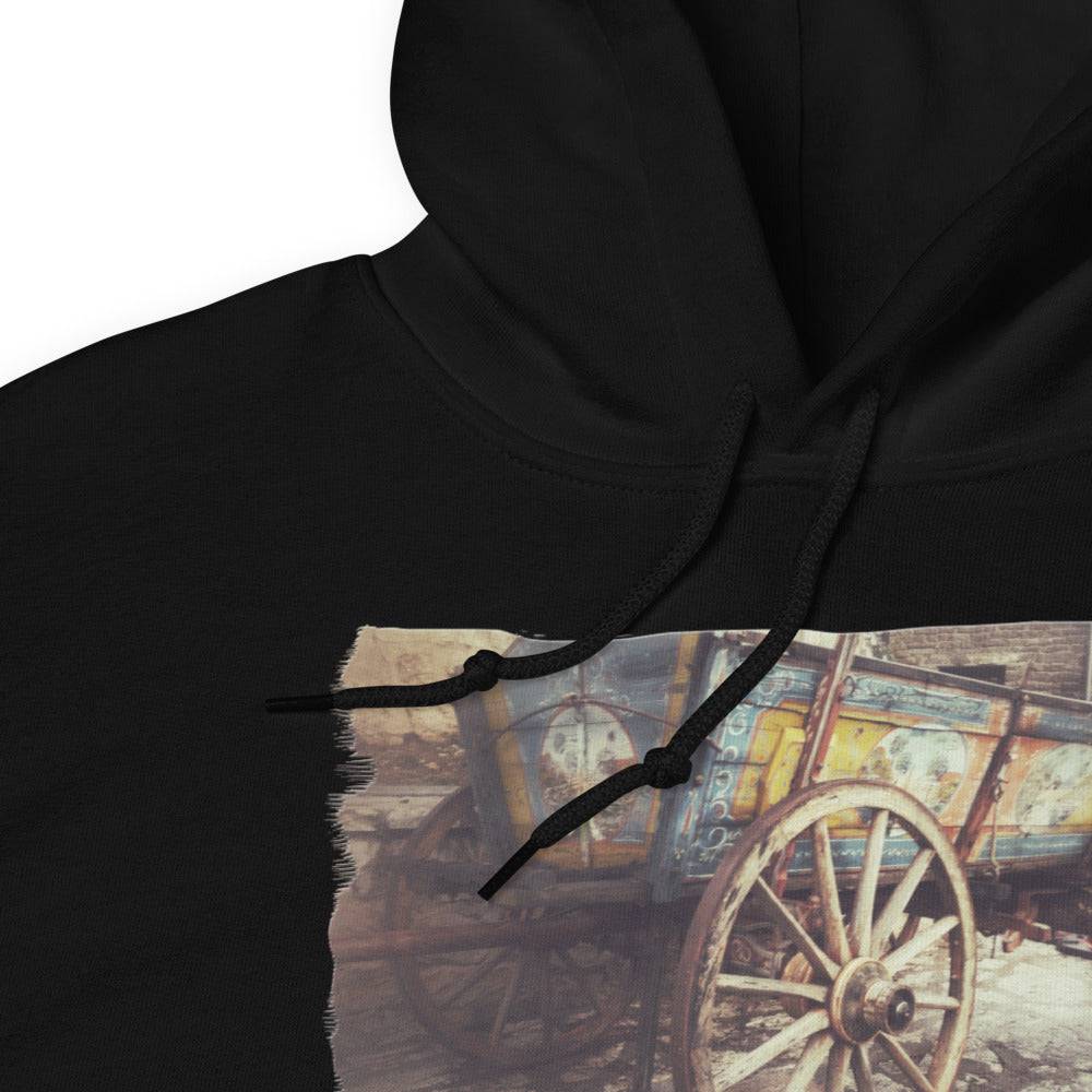 Unisex Hoodie/Western Wagon Colored/Personalized - Enet Images
