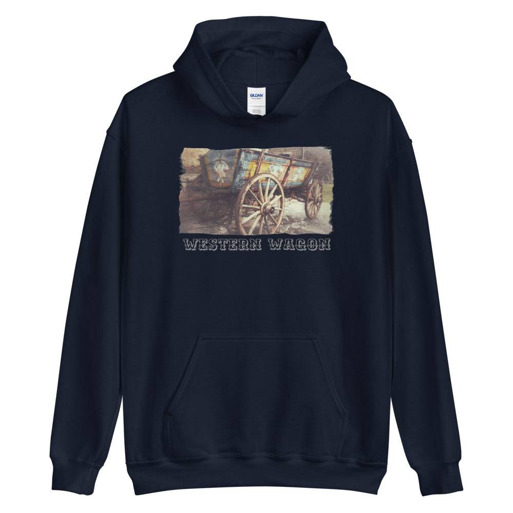 Unisex Hoodie/Western Wagon Colored/Personalized - Enet Images