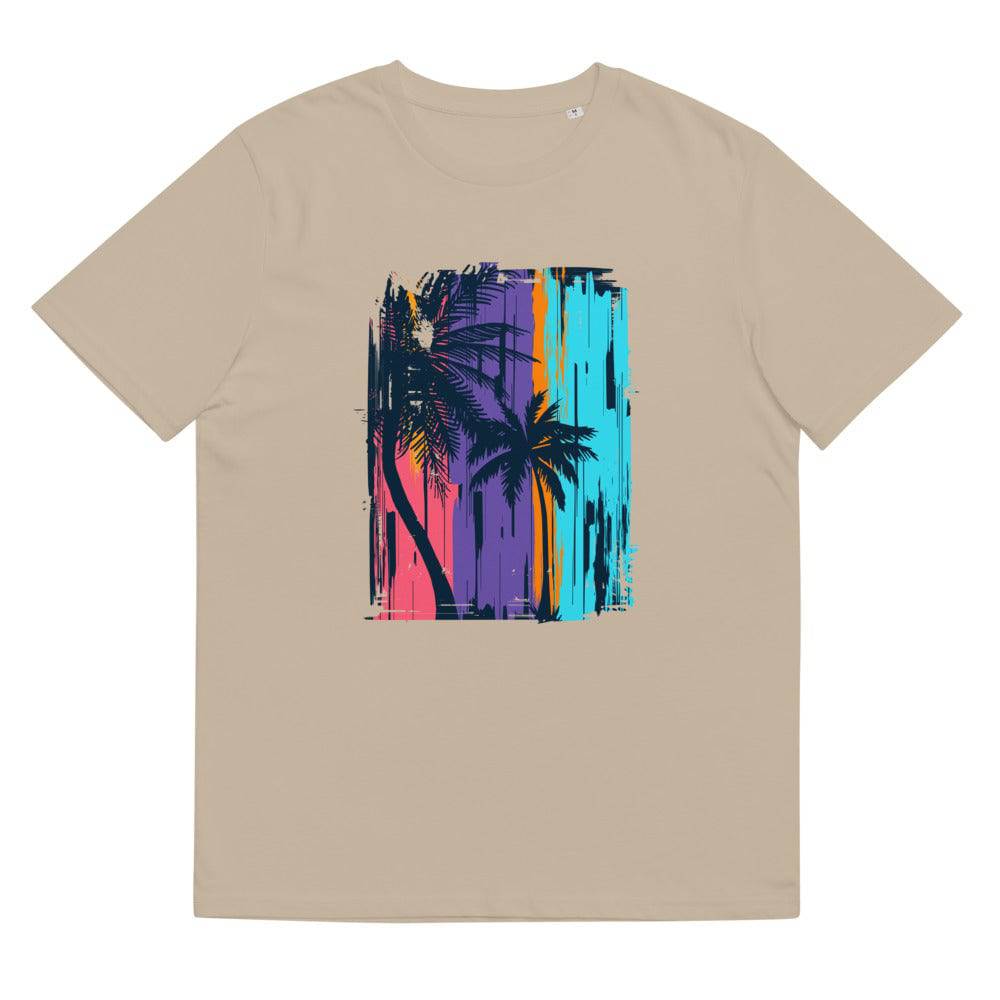 Unisex organic cotton t-shirt/Beach-Sunset - Enet Images