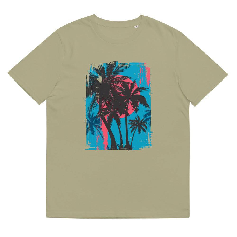 Unisex organic cotton t-shirt/Beach-Sunset - Enet Images