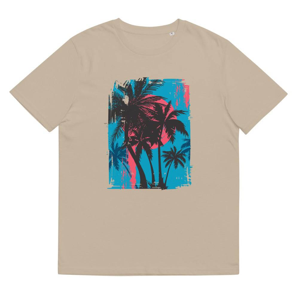 Unisex organic cotton t-shirt/Beach-Sunset - Enet Images