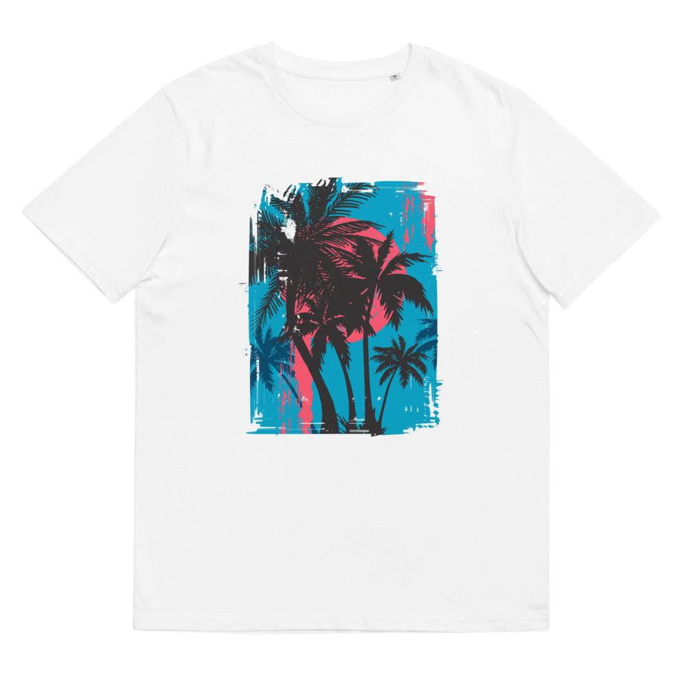 Unisex organic cotton t-shirt/Beach-Sunset - Enet Images