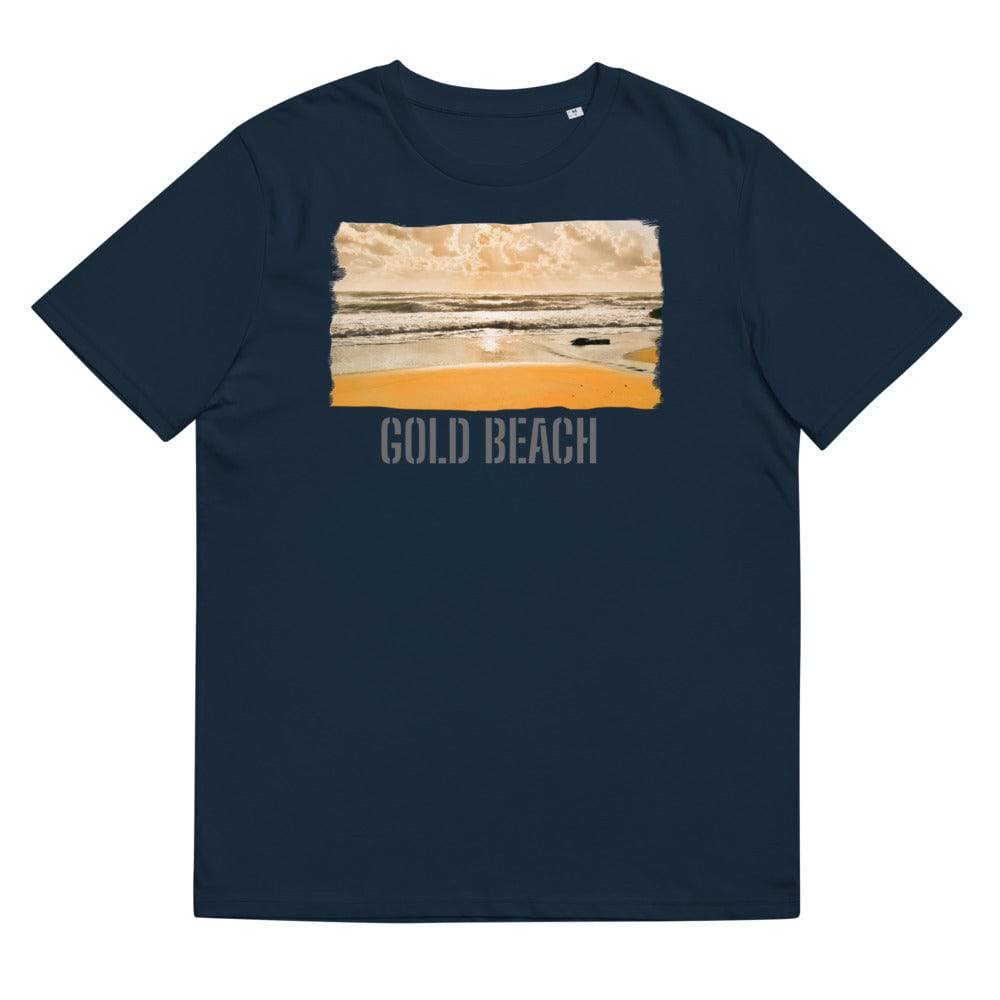 Unisex organic cotton t-shirt/Gold Beach/Personalized - Enet Images